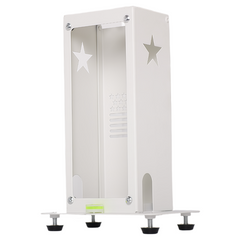 Steelink white protective case for Square Golf launch monitor, star design