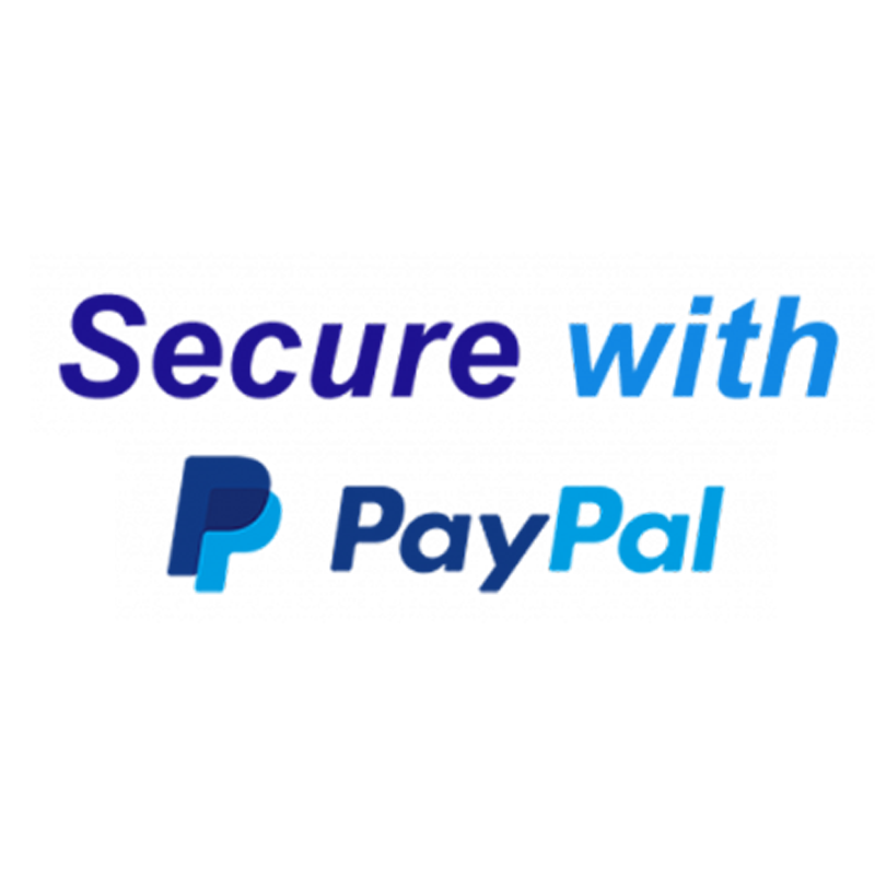 Secure checkout with PayPal payment badge
