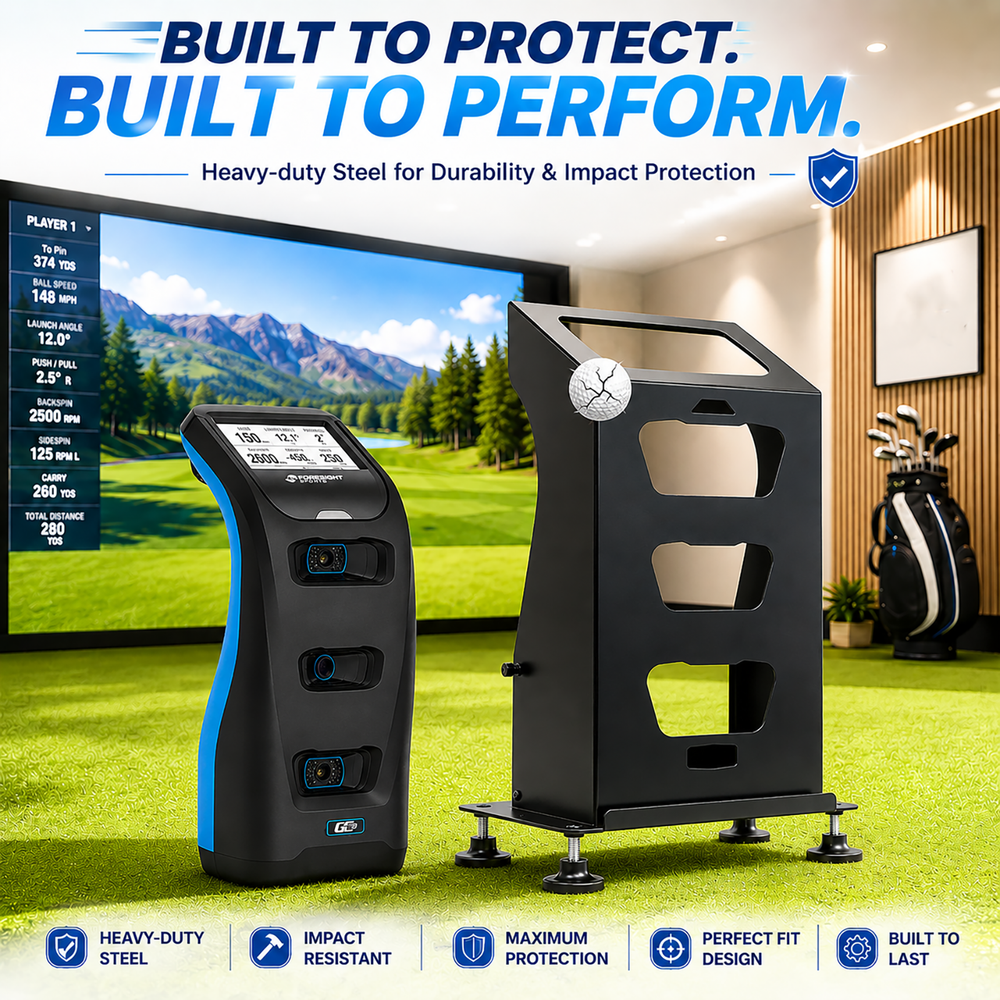 GC3/S protective case withstanding a golf ball impact, built from heavy-duty steel