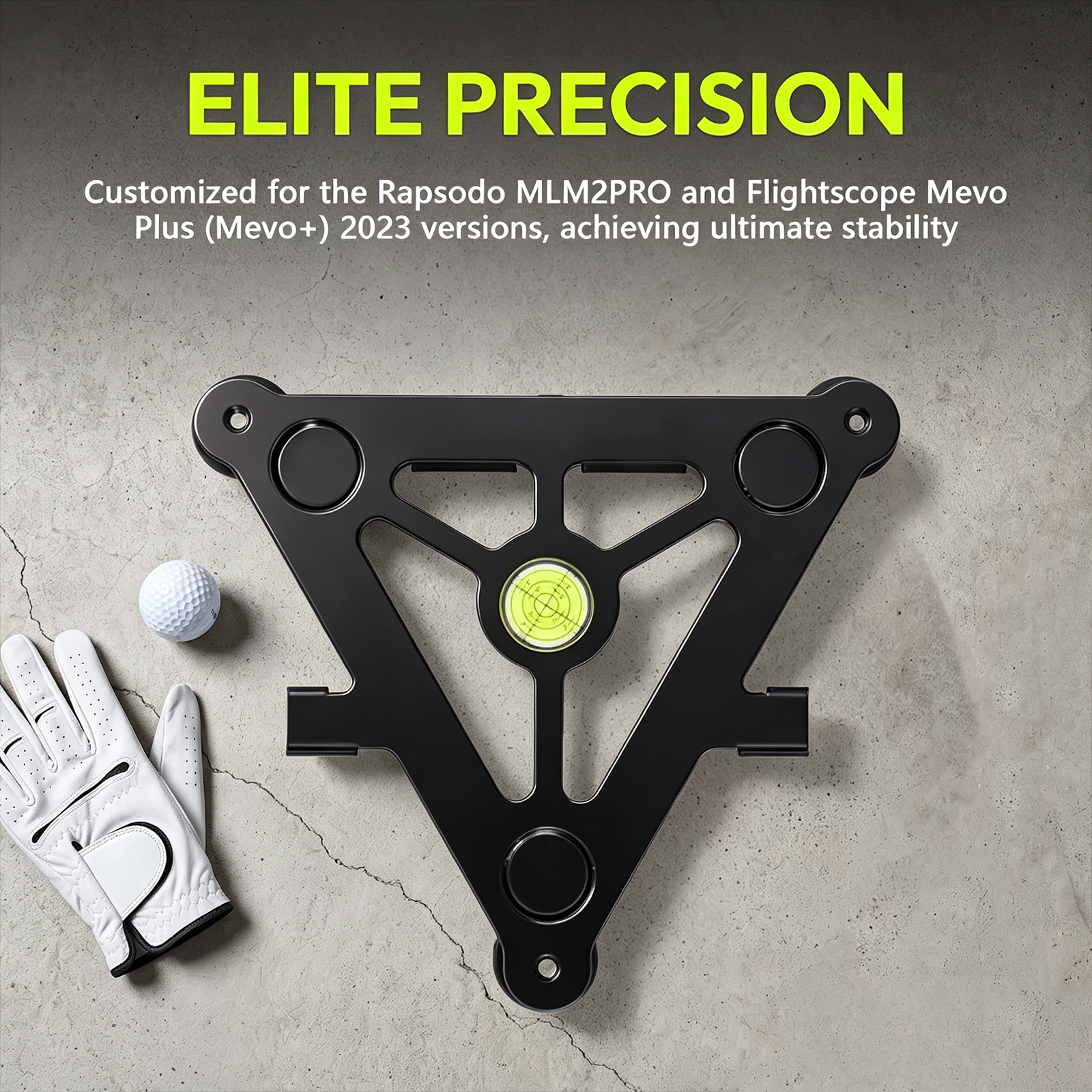 Leveling stand customized for Rapsodo MLM2PRO and FlightScope Mevo+ 2023