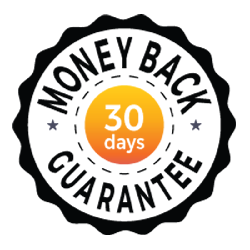 30-day money back guarantee seal